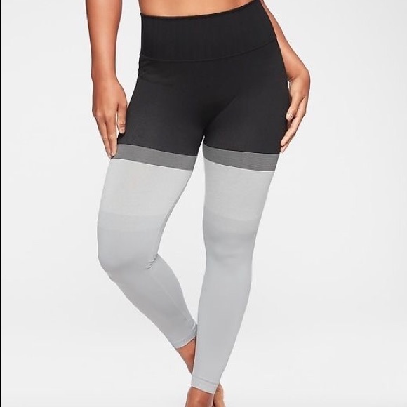 NWOT Athleta Stripe Seamless 7/8 Leggings- Size Small - Picture 4 of 7